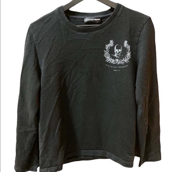 Rare Alexander McQueen Black Long sleeve top - Picture 1 of 5